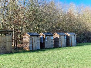 Compost toilets on Ardeley Farm
