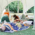 women healing during a group breathwork